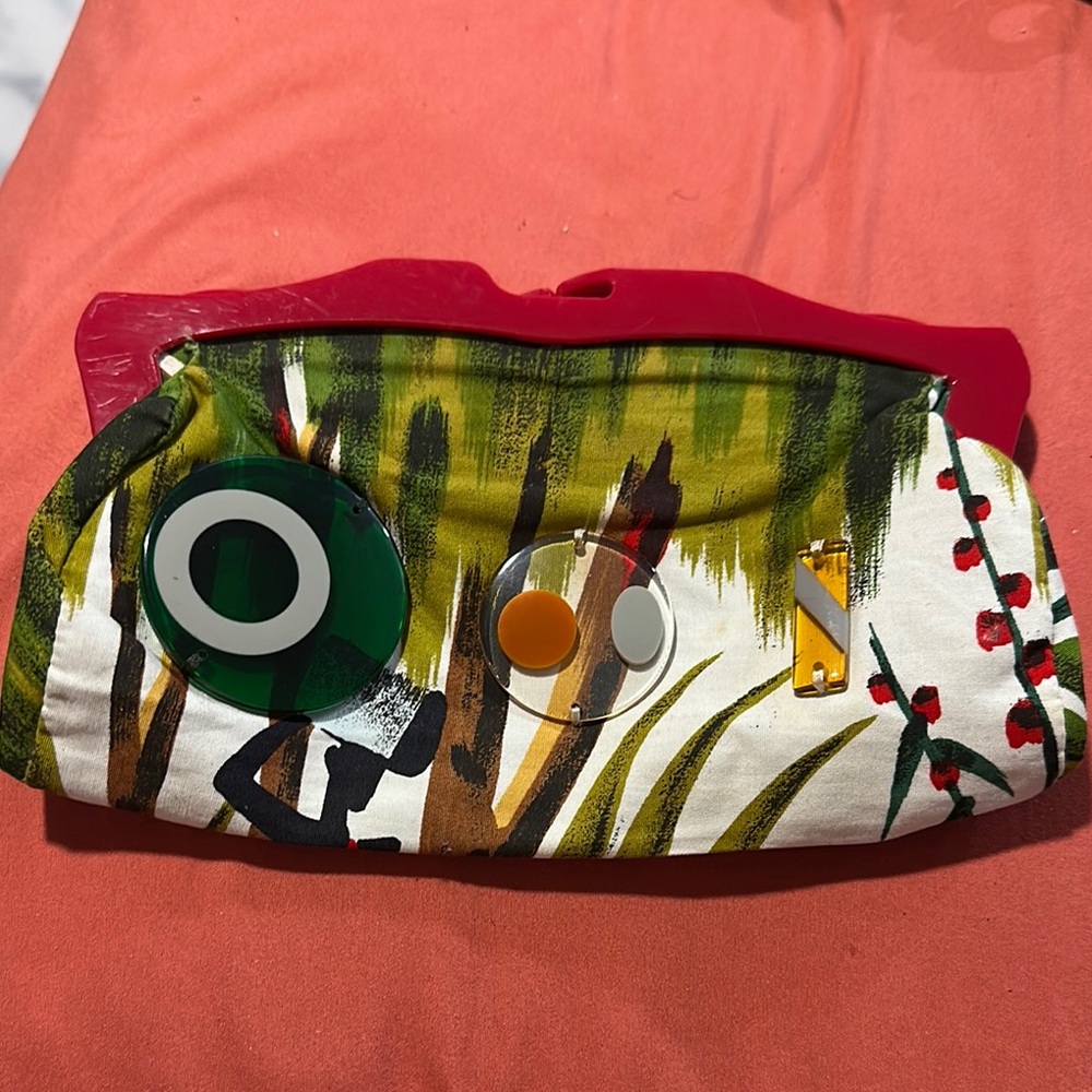 Marni vintage Colorful Artistic Clutch